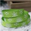 Order  Go Grosgrain - 9mm Snowflakes Lime